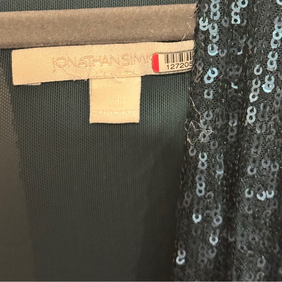 ‼️PRICE DROPPED‼️Jonathan Simkhai Sequin Drape Front Gown | size 10 - Picture 14 of 16
